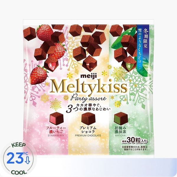 Socola tươi Meiji Meltykiss Party Assort (Gói tổng hợp 3 vị)