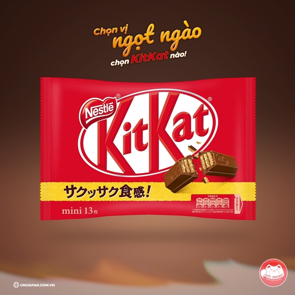 Socola Kitkat mini đỏ (gói)