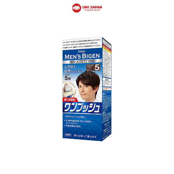 Nhuộm Tóc Phủ Bạc Cho Nam Bigen Số 5