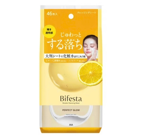 Khăn tẩy trang BIFESTA MICELLAR CLEANSING SHEET PERFECT GLOW