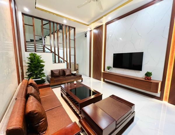 Kệ tivi treo tường bo góc full màu óc chó- Tv178