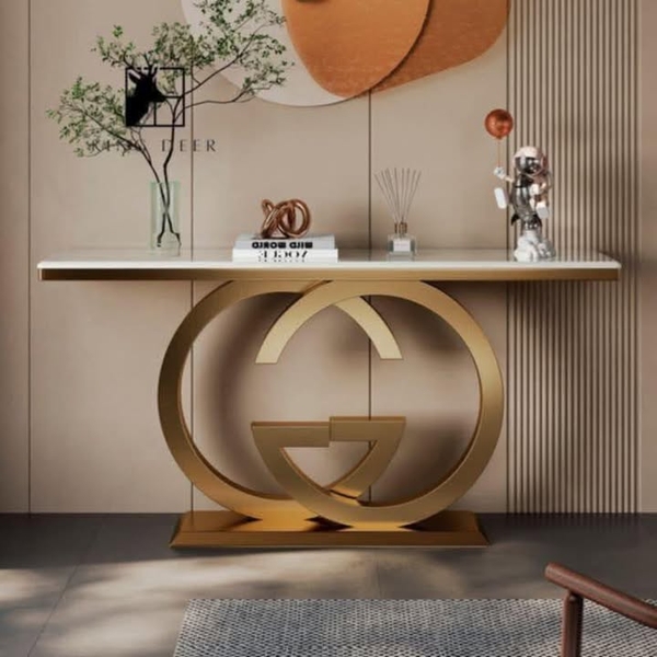 Bàn Console chữ nhật chân tròn CS27