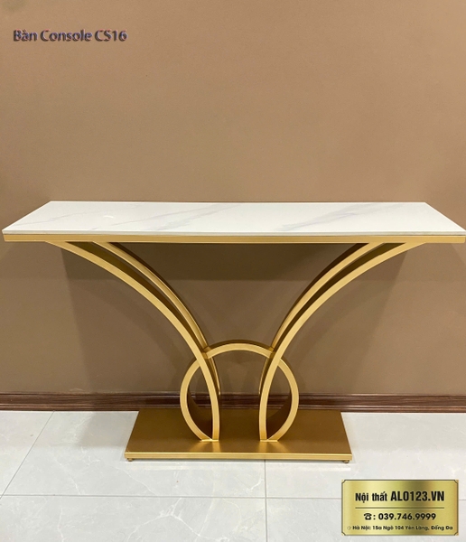 Bàn Console chữ nhật chân tròn CS16