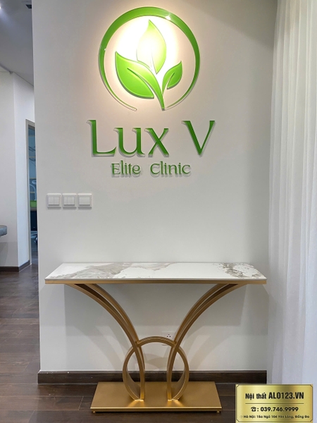 Bàn Console chữ nhật chân tròn CS16