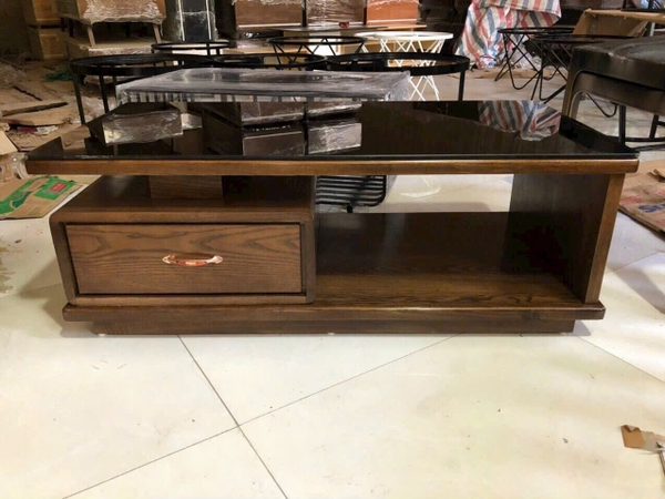 Bàn trà Sofa gỗ sồi cao cấp (120x60x43cm)-BT12