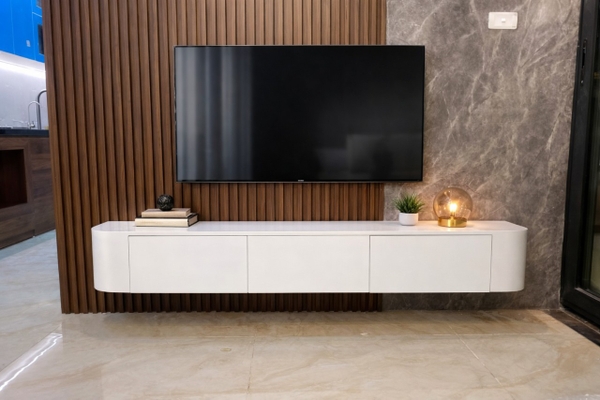 Kệ tivi treo tường cong hiện đại( 160-180-200cm)  - TV78