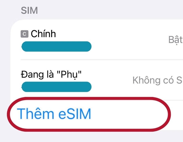 Cách Cài Đặt eSIM Trên iPhone