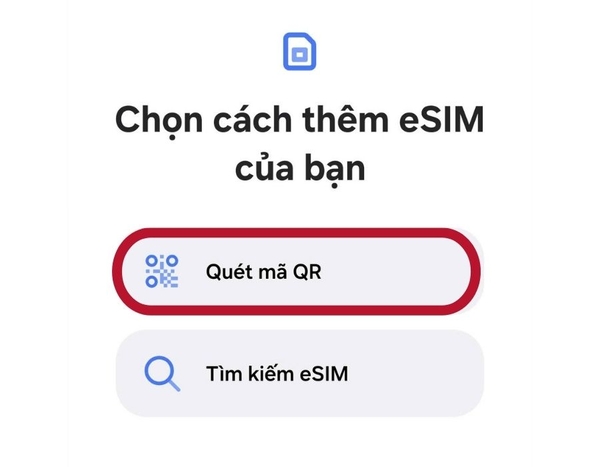 Cách Cài Đặt eSIM Trên Android