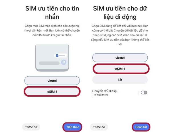 Cách Cài Đặt eSIM Trên Android