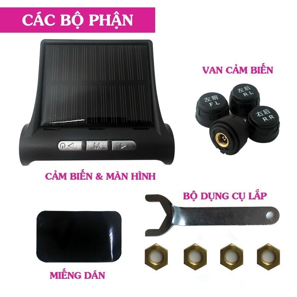 Hướng dẫn cách lắp Cảm biến áp suất lốp 