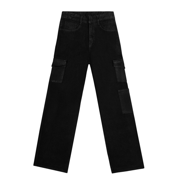 Quần Jean ống rộng nữ màu đen | DKMV 2Box Jean - BLACK DKMV® - Local Brand Việt Nam