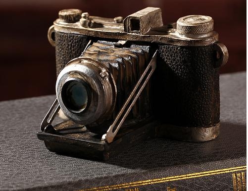 Tượng trang trí máy ảnh mô hình màu đen phong cách vintage cổ điển