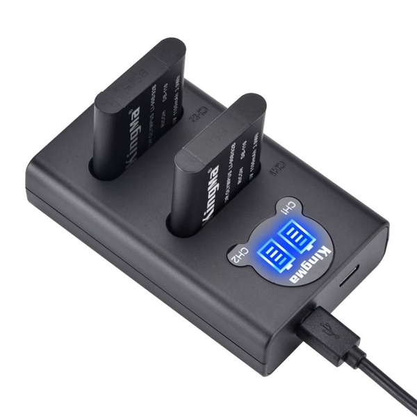Combo Pin KingMa LI-90B (2 pin và 1 sạc đôi) cho Ricoh GRiii, Olympus