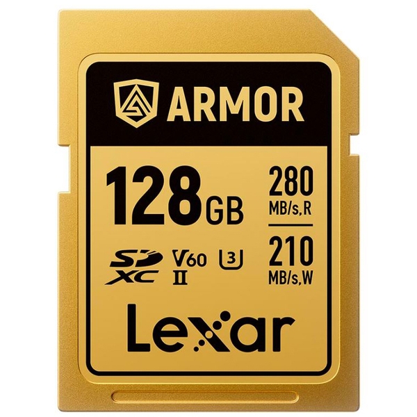 Thẻ nhớ LEXAR SD 128/256GB ARMOR GOLD V60 280MB/READ, 205MB/S WRITE