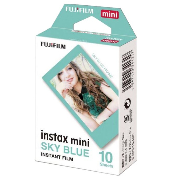Film Fujifilm Instax Mini viền Sky Blue