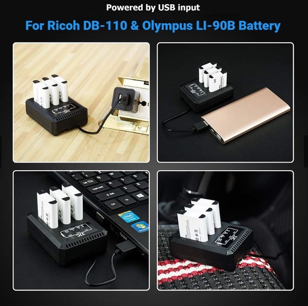 Sạc USB JJC DCH-DB110 cho Ricoh DB-110