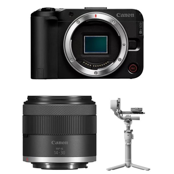 Canon EOS R50 V Body + Canon RF-S 14-30mm F4-6.3 IS STM PZ + DJI RS 4 Mini - Chính Hãng