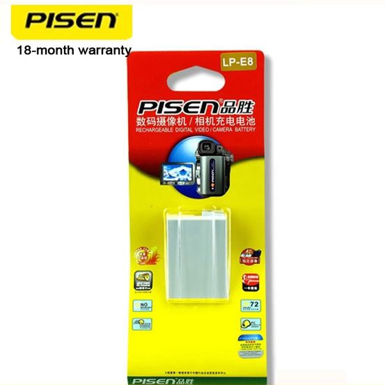PIN MÁY ẢNH PISEN CANON LP-E8