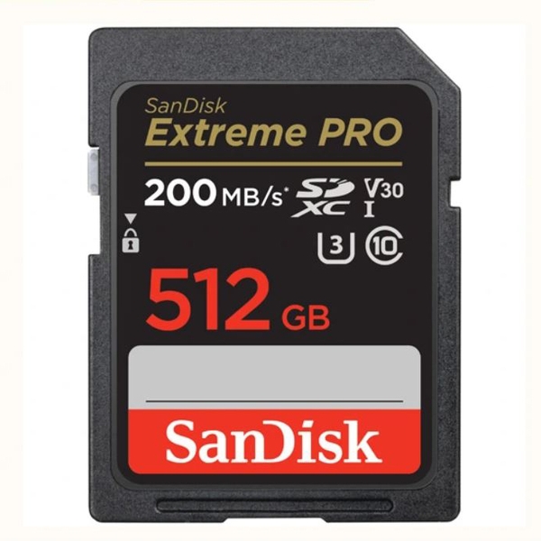Thẻ nhớ SD 512GB SanDisk Extreme Pro 200 MB/s