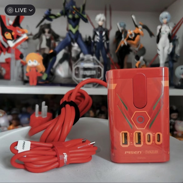 Trạm sạc đa năng PISEN PRO - EVA ASUKA Desktop MagStation , RED