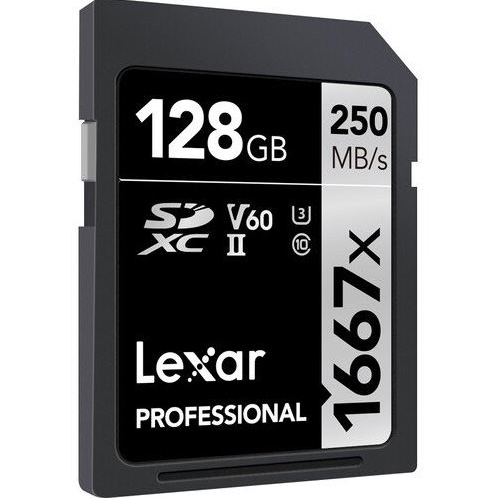 Thẻ nhớ SD Lexar Professional 1667x 128GB UHS-II V60 250/120 MB/s