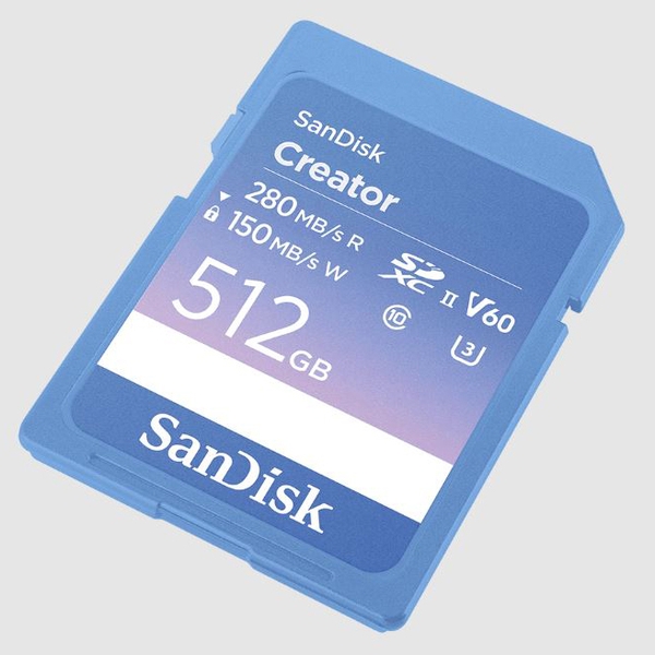Thẻ nhớ SDXC SanDisk Creator V60 U3 C10 UHS-II 280MB/s 128GB / 256GB / 512GB