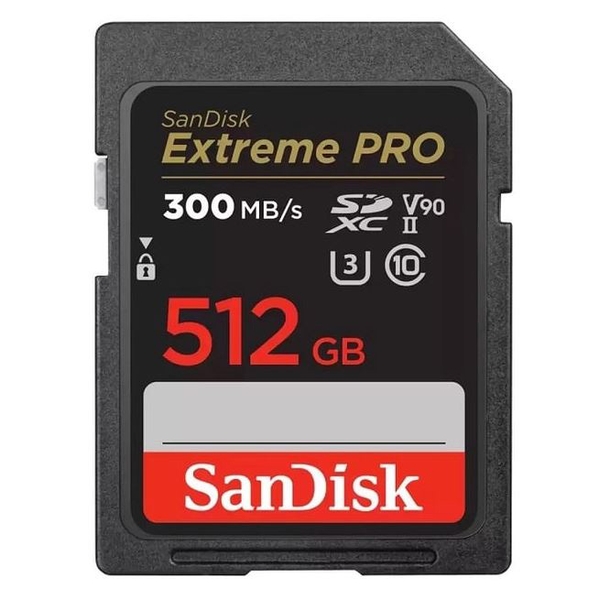 Thẻ nhớ SDXC Sandisk Extreme Pro 512GB V90 U3 C10 UHS-II 300MB/s