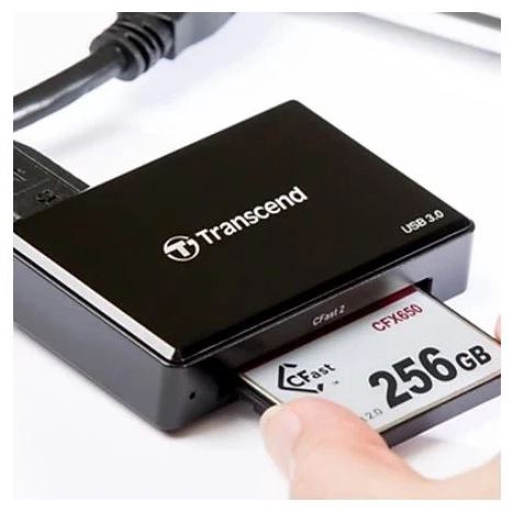 Đầu đọc thẻ nhớ CFast USB 3.0/3.1 Transcend TS-RDF2