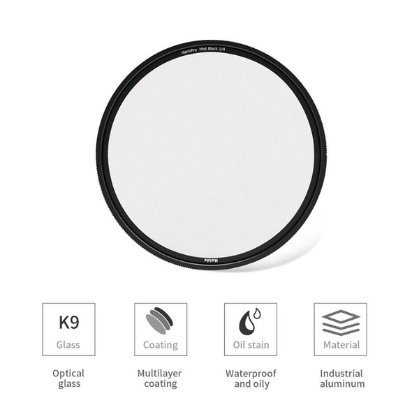 (Filter) Kính lọc Haida NanoPro Mist Black 1/4 Filter 77mm/ 82mm