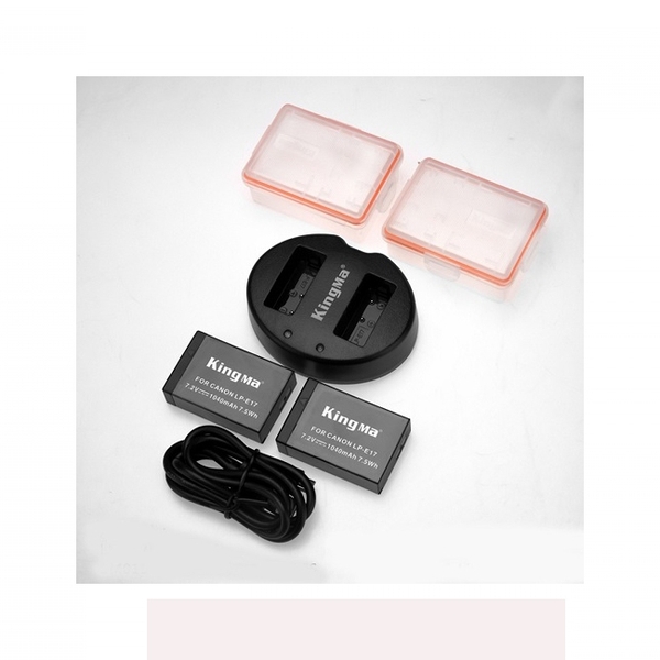 Bộ sạc đôi + Pin Kingma LP-E17
