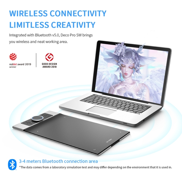 BẢNG VẼ ĐIỆN TỬ XP-PEN DECO PRO SMALL WIRELESS (SW) - CHÍNH HÃNG