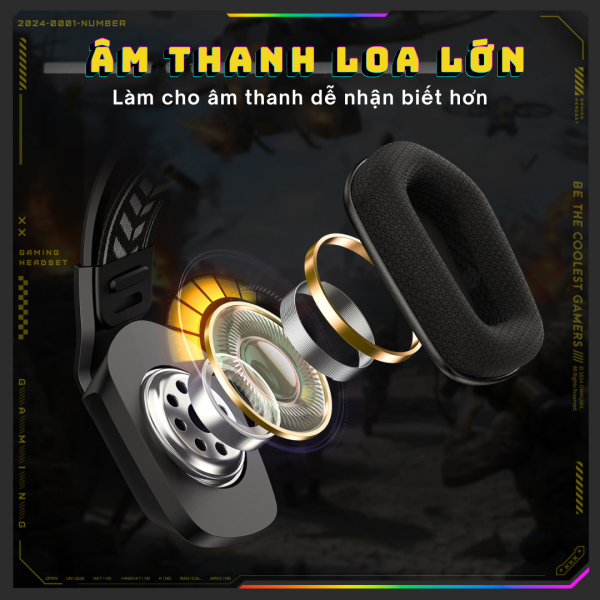 TAI NGHE CHƠI GAME CHUYÊN NGHIỆP ONIKUMA X13 – CÓ DÂY CÓ MIC ĐÈN LED RGB