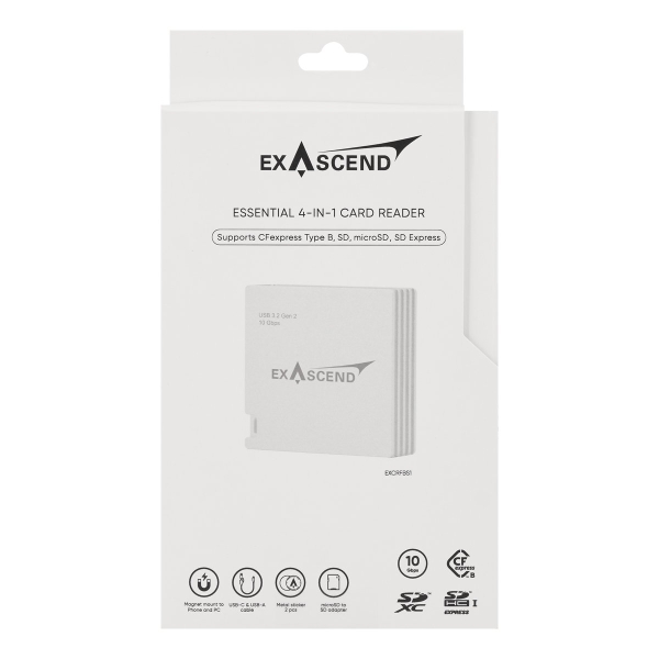 Đầu đọc thẻ Essential 4-in-1 – Multi-slot Card Reader (10 Gbps)