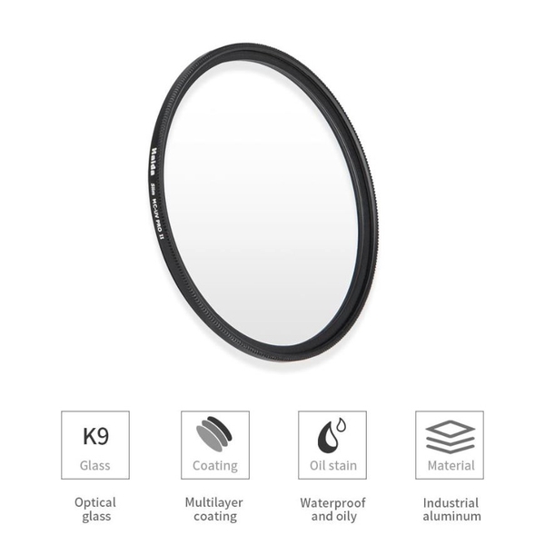 (Filter) Kính lọc Haida Slim PROII Multi-coating UV Filter 55mm/67mm/72mm/82mm