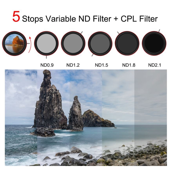 (Filter) Kính lọc Haida PROII CPL-VND 2 in 1 Filter 77mm/82mm