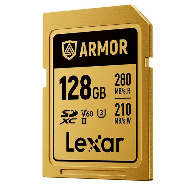 Thẻ nhớ LEXAR SD 128/256GB ARMOR GOLD V60 280MB/READ, 205MB/S WRITE