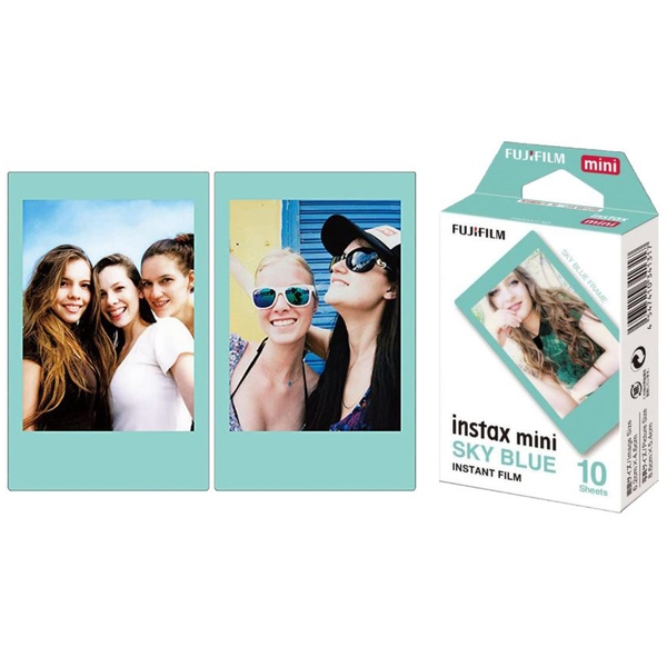 Film Fujifilm Instax Mini viền Sky Blue