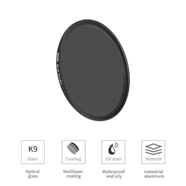 (Filter) Kính lọc Haida Slim PROII Multi-coating ND 1.8 (64x) Filter 77mm/ 82mm