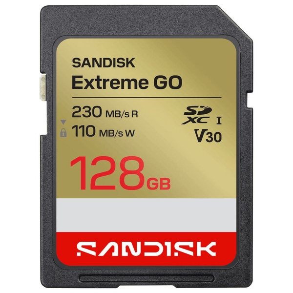 Thẻ Nhớ SDXC SANDISK Extreme® GO 128GB UHS-I 230MB/s R 110MB/s