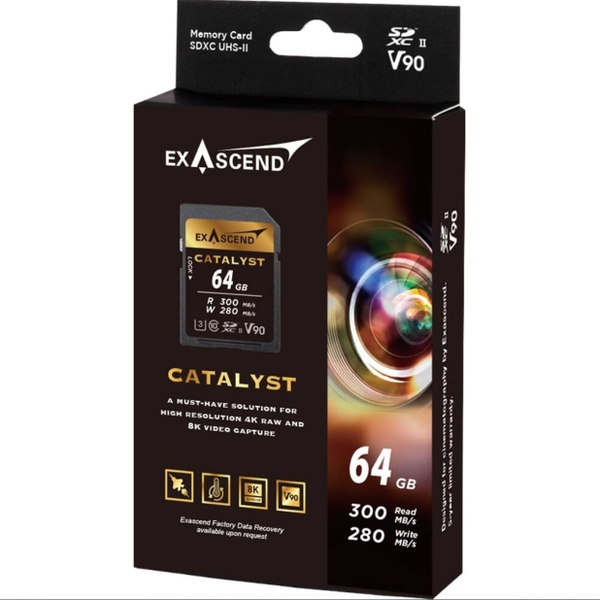 Thẻ nhớ SDXC Exascend Catalyst UHS-II V90 64GB / 256GB / 128GB