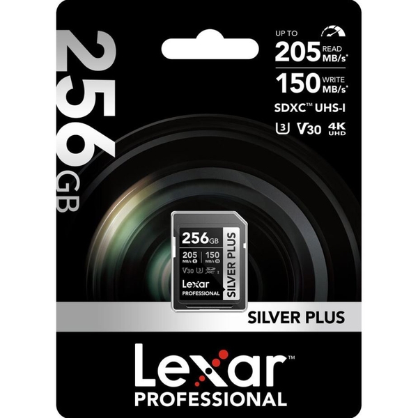 Thẻ nhớ SD Lexar Professional Silver Plus UHS-I U3 256GB