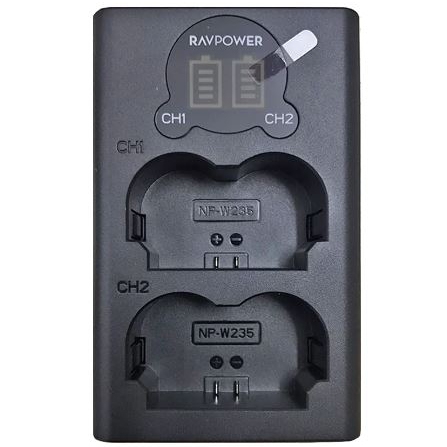 BỘ 2 PIN,1 SẠC RAVPOWER FUJIFILM NP-W235 (RP-BC1004)