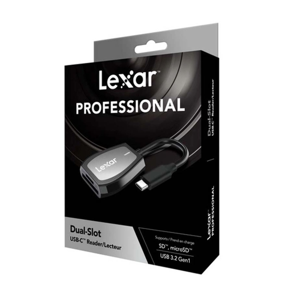 Đầu đọc thẻ nhớ Lexar LRW470U MicroSD/SD(Card Reader Professional USB-C Dual slot)