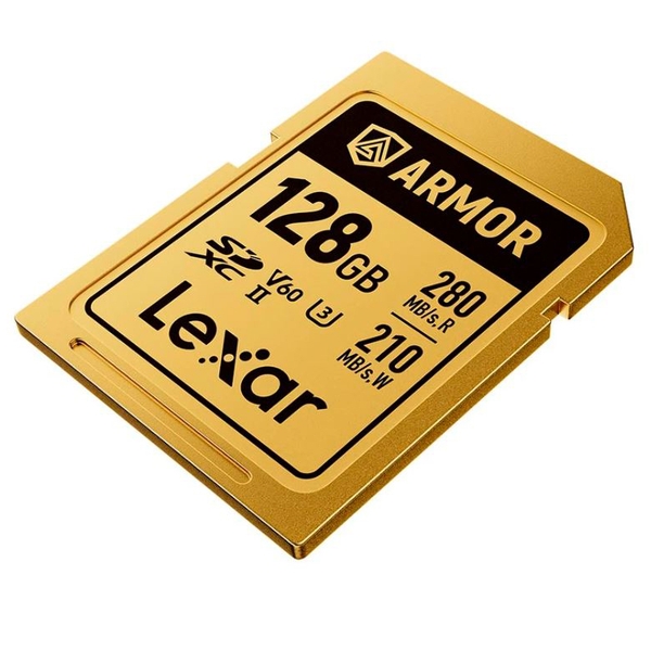 Thẻ nhớ LEXAR SD 128/256GB ARMOR GOLD V60 280MB/READ, 205MB/S WRITE