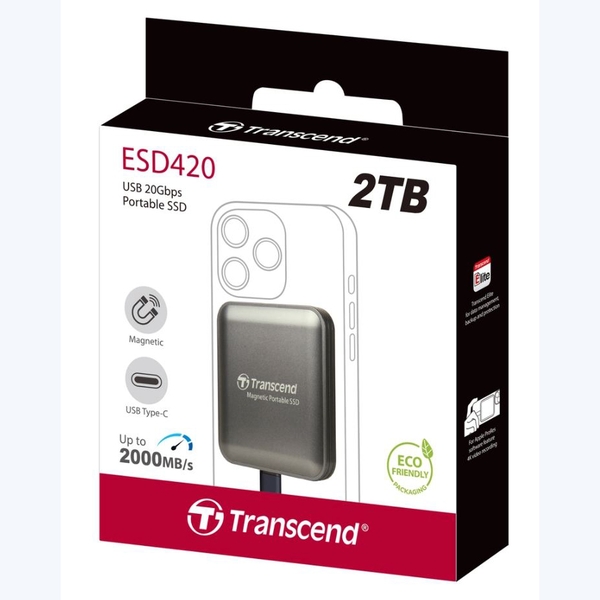 Ổ cứng di động SSD Transcend Magsafe 2TB 2500MB/s
