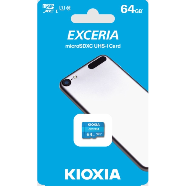 Thẻ nhớ MicroSD KIOXIA EXCERIA 64G C10 U1 upto 100MB/s