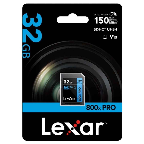 Thẻ nhớ Lexar 32GB High-Performance 800x PRO UHS-I SDHC card V10