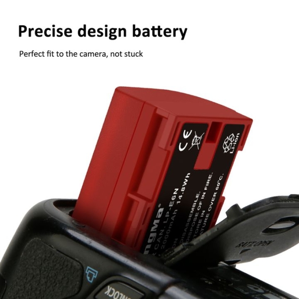 Pin Kingma Canon LP-E6N Rechargeable Lithium Ion