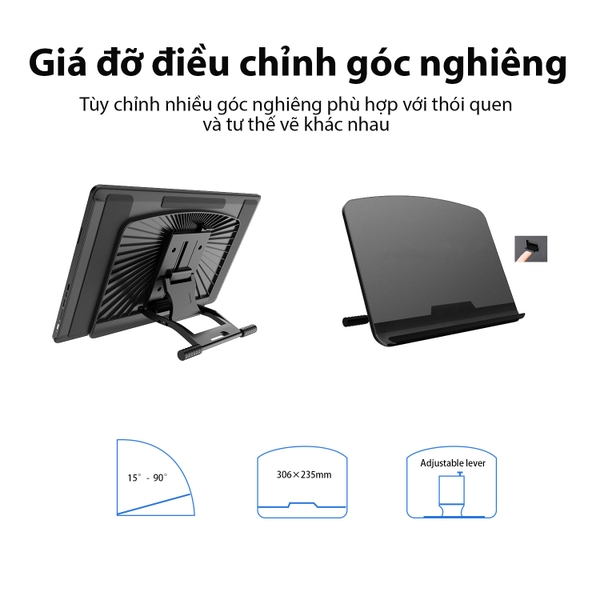 Bảng Vẽ Màn Hình VEIKK VK1560 Pro 15.6inch full HD Vòng Dial 92%NTSC