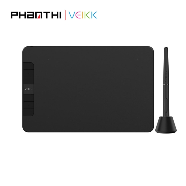 Bảng Vẽ Cảm Ứng VEIKK VK640 Android Mặt Nhám Mô Phỏng Giấy Vẽ (Tặng găng tay họa sĩ)
